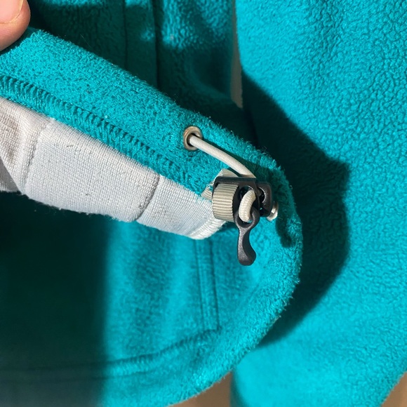 NORTH FACE turquoise fleece jacket size S - Picture 7 of 10